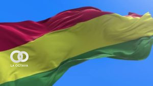 Bolivia flag - 3D realistic waving flag background