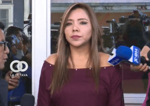 Gabriela Alcón, Viceministra de Comunicación, foto captura