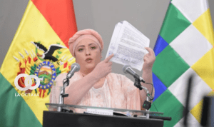 María Nela Prada, Ministra de la Presidencia, foto captura