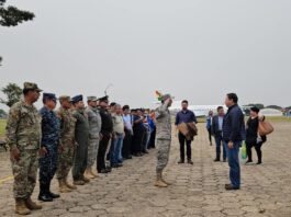 Presidente Arce llega a Santa Cruz. Foto: Min. de Defensa