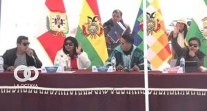 Sesión Extrarodinaria de Senadores de Bolivia, Foto captura