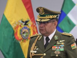 Gral. Álvarez Griffiths, Comandante de la Policía Boliviana, foto: @LuchoArce