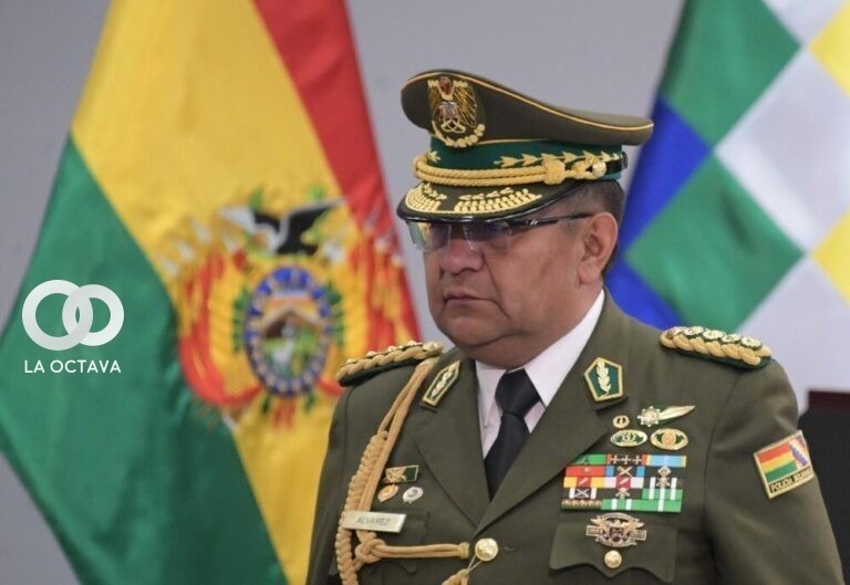 Gral. Álvarez Griffiths, Comandante de la Policía Boliviana, foto: @LuchoArce