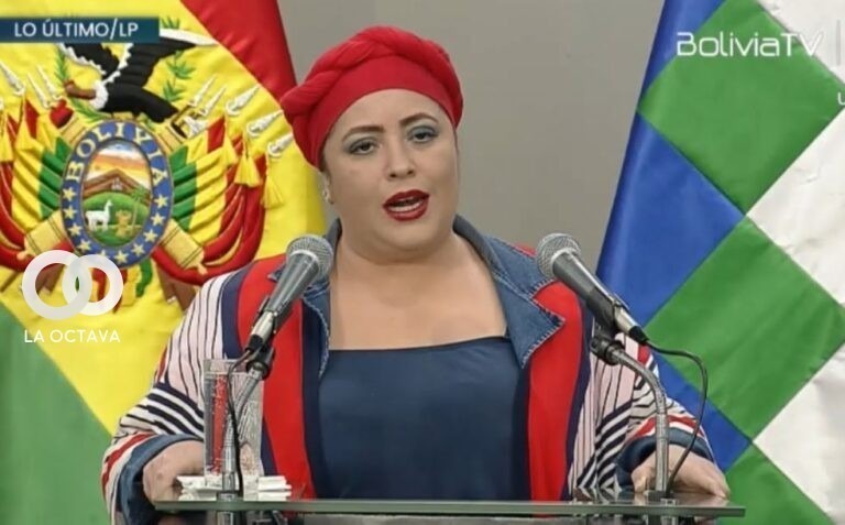 María Nela Prada, ministra de la Presidencia, foto captura