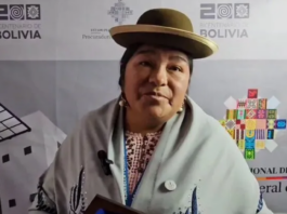 Virginia Ugarte, Representante de la Asamblea Permanente de los Derechos Humanos de El Alto