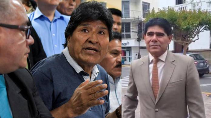 Evo Morales y su equipo legal, foto: BBC