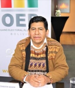 Tahuichi Quispe, vocal del TSE