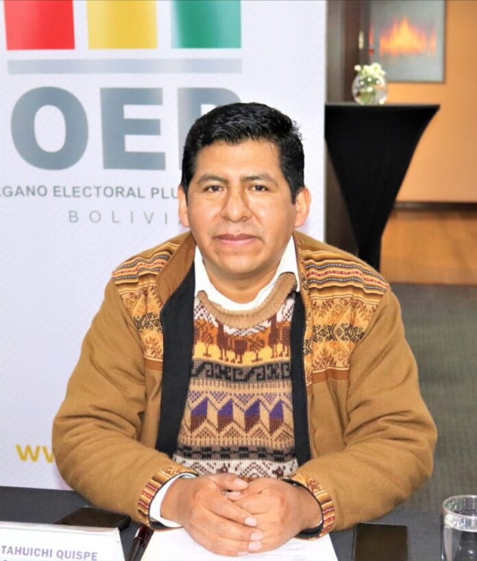 Tahuichi Quispe, vocal del TSE