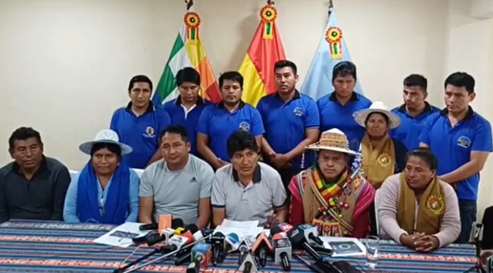 Evo Morales en Conferencia de prensa