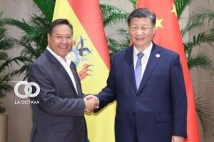 Luis Arce y Xi Jinping, foto: RRSS
