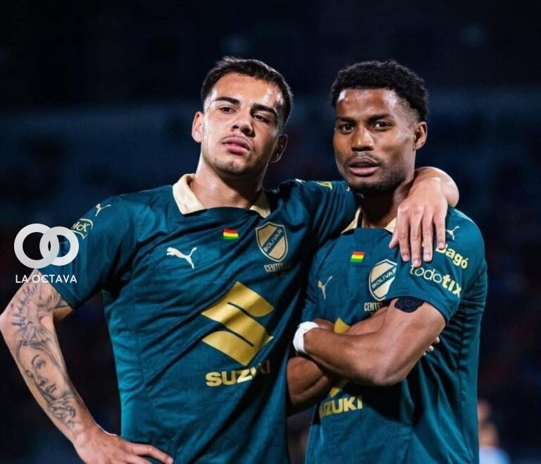 Foto: Robson Matheus y Dorny Romero ambos jugadores del club Bolívar