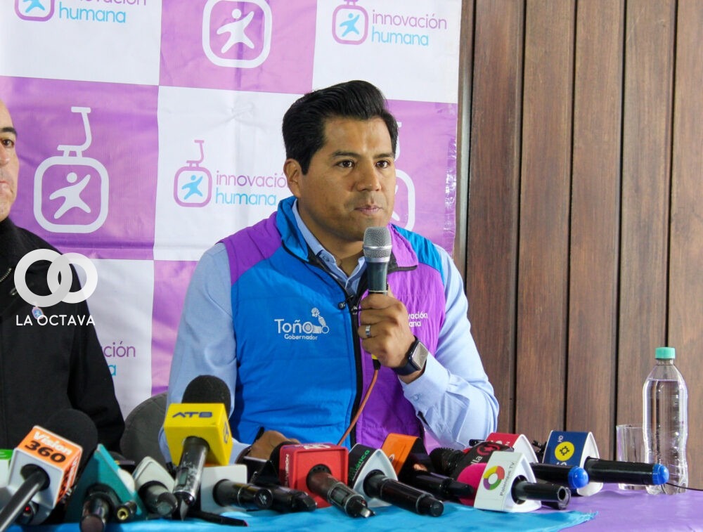 Antonio Riveros en conferencia de prensa. Foto: LK - Periodista